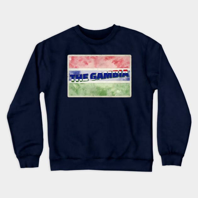 The Gambia vintage style retro souvenir Crewneck Sweatshirt by DesignerPropo